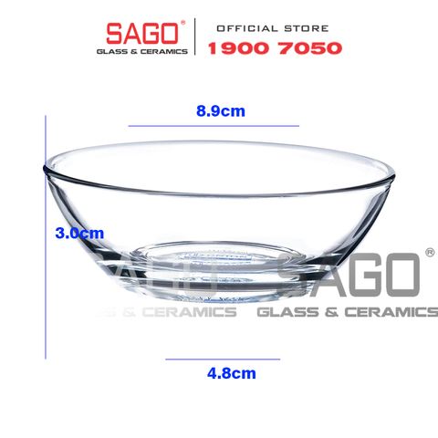  Union 398 -  Chén Thủy Tinh Union Assurance Bowl Đường kính 3.5