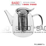  Wilmax England 888807/A - Bình Trà Thủy Tinh Wilmax Thermo Tea Pot 600ml | Thủy Tinh Cao Cấp Chịu Nhiệt 