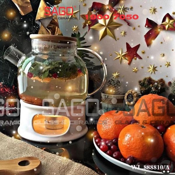  Wilmax England 888810/A - Bình Trà Thủy Tinh Wilmax Thermo Tea Pot 950ml | Thủy Tinh Cao Cấp Chịu Nhiệt 