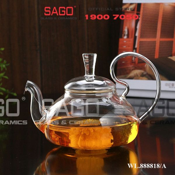 Wilmax England 888818/A - Bình Trà Thủy Tinh Wilmax Thermo Tea Pot 1200ml | Thủy Tinh Cao Cấp Chịu Nhiệt 