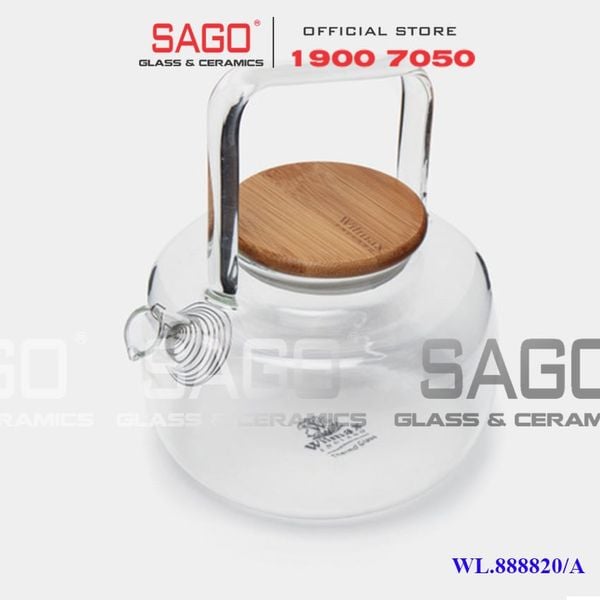  Wilmax England 888820/A - Bình Trà Thủy Tinh Wilmax Thermo Tea Pot 800ml | Thủy Tinh Cao Cấp Chịu Nhiệt 