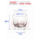  Ocean B21610 - Ly Thủy Tinh Ocean Sensation Double Rock 285ml | Nhập Khẩu Thái Lan 