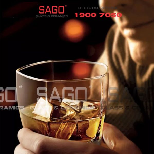  Ocean B21610 - Ly Thủy Tinh Ocean Sensation Double Rock 285ml | Nhập Khẩu Thái Lan 