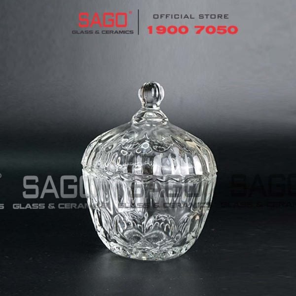  Deli TG1064-4 - Thố Mứt Thủy Tinh , Hũ Kẹo Thủy Tinh Deli Candy Jar Glass | Thủy Tinh Cao Cấp 
