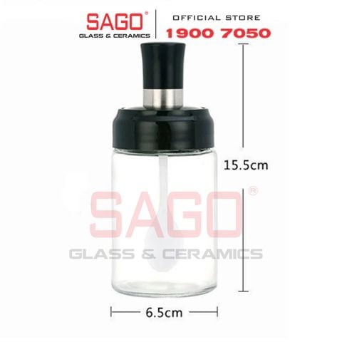 Hũ Thủy Tinh Gia Vị Có Thìa 250ml | Thủy Tinh Cao cấp 