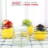  Hũ Thủy Tinh Sữa Chua Béo Nắp Nhựa  | Tùy Chọn Dung Tích 