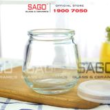  Hũ Thủy Tinh Sữa Chua Béo Nắp Nhựa  | Tùy Chọn Dung Tích 