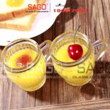  Ly Thủy Tinh Sọc Làm Pudding 100ml Nắp Nhựa | Thủy Tinh Cao Cấp 