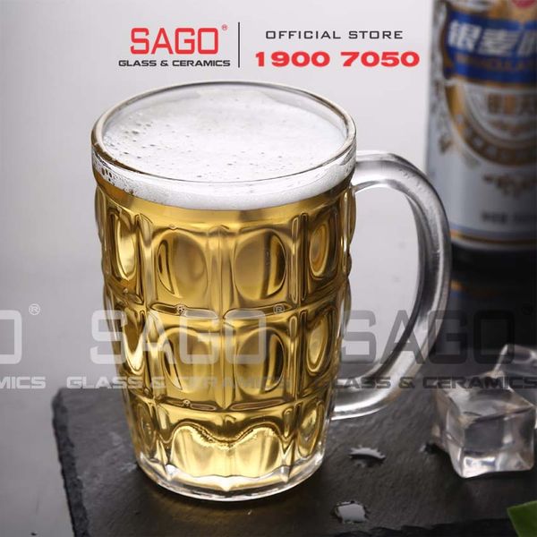  Union 316 - Ly thủy tinh Có Quai Union Beer Mug Glass 400ml |  Thủy Tinh Cao Cấp Nhập Khẩu Thái Lan 