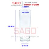  Union 408 - Ly Thủy Tinh Union Sanmarino Hight Ball 290ml | Thủy Tinh Cao Cấp Nhập Khẩu Thái Lan 