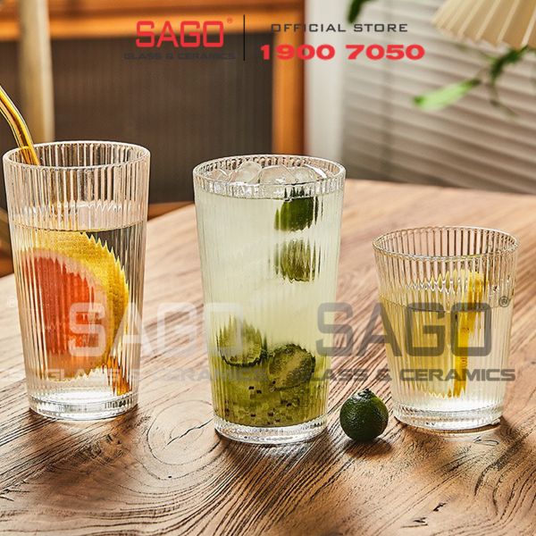  King Dealay H018 -  Ly Thủy Tinh King Dealay studio Tumber Glass 380ml | Thủy tinh Cao Cấp 