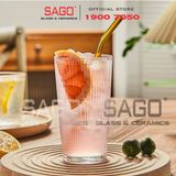  King Dealay H018 -  Ly Thủy Tinh King Dealay studio Tumber Glass 380ml | Thủy tinh Cao Cấp 