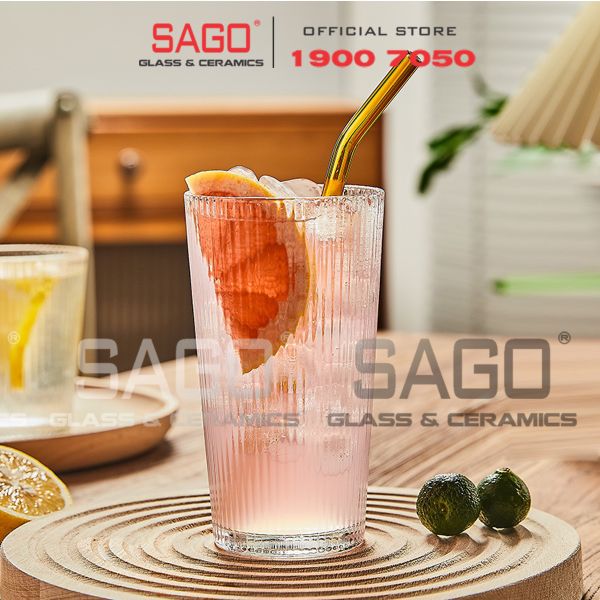  King Dealay H018 -  Ly Thủy Tinh King Dealay studio Tumber Glass 380ml | Thủy tinh Cao Cấp 