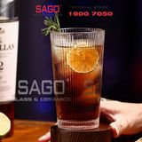  King Dealay H018 -  Ly Thủy Tinh King Dealay studio Tumber Glass 380ml | Thủy tinh Cao Cấp 