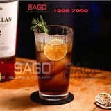  King Dealay H018 -  Ly Thủy Tinh King Dealay studio Tumber Glass 380ml | Thủy tinh Cao Cấp 