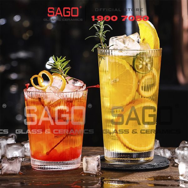  King Dealay H018 -  Ly Thủy Tinh King Dealay studio Tumber Glass 380ml | Thủy tinh Cao Cấp 