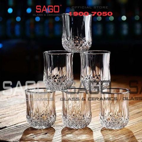  King Dealay JXT605 - Ly Thủy Tinh King Dealay Karat Shot Glass 40ml | Thủy tinh Cao Cấp 