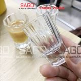  DELI Y5593 - Ly Thủy Tinh Deli Stripes Shot Glass 18ml | Thủy Tinh Cao Cấp 