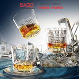  Ocean P04262 - Ly Thủy Tinh Ocean Matter Flow Double Rock Glass 355ml | Nhập Khẩu Thái Lan 