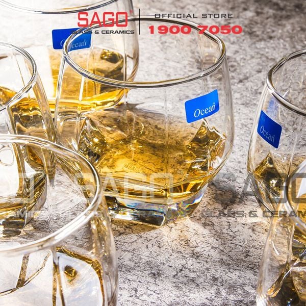  Ocean B17112 - Ly Thủy Tinh Ocean Charisma Rock 340ml | Nhập Khẩu Thái Lan 
