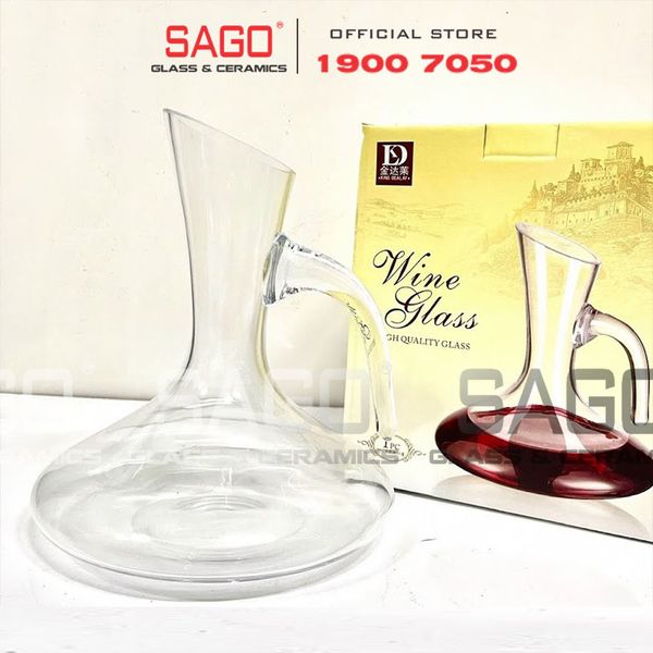  King Dealay JX9007 - Bình Rót Rượu Thủy Tinh King Dealay Decanter 1200ml | Thủy tinh Cao Cấp 