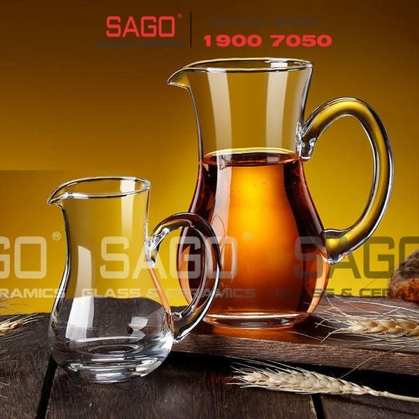  King Dealay JX59138 - Bình Rót Thủy Tinh Có Quai King Dealay Decanter 300ml | Thủy tinh Cao Cấp 