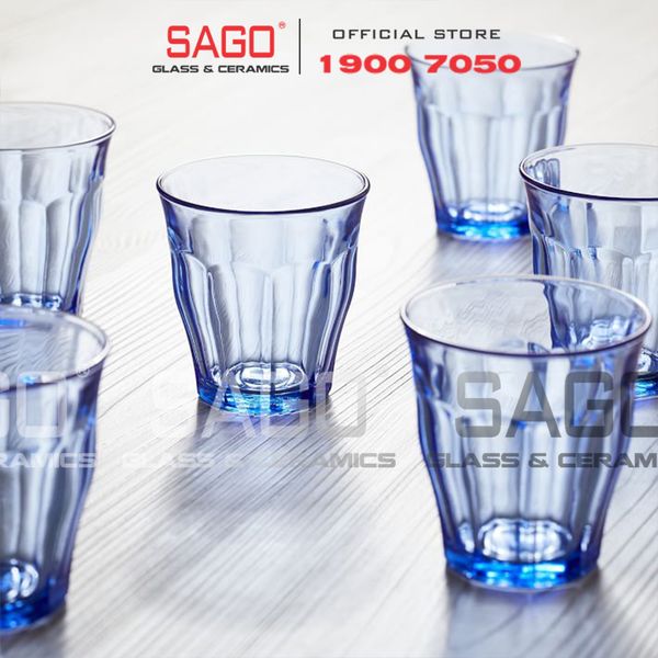  DURALEX D1028B - Ly Thủy Tinh Cường Lực Duralex Picardie Marine Glass 310ml | Nhập Khẩu Pháp 