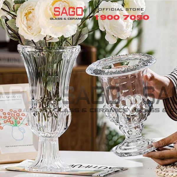  Deli DSHP131-250 - Bình Hoa Thủy Tinh Deli delisoga Glass Cao 25cm | Tùy Chọn Màu 
