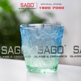  Deli KB047-1B - Ly Thủy Tinh Deli Soda Lime Bule Rock Glass 260ml | Thủy Tinh Cao Cấp 