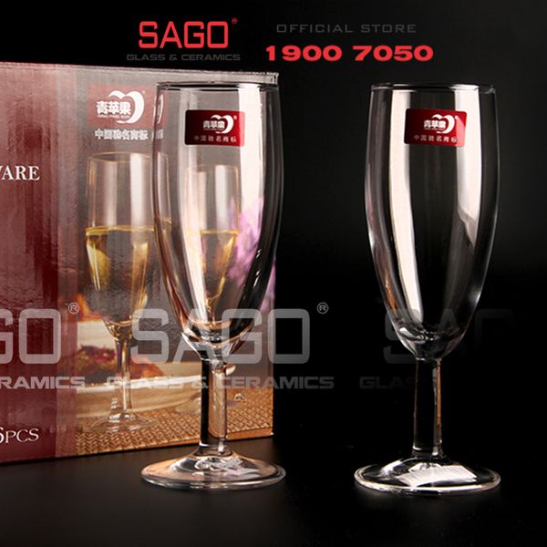  Deli EJ5104 - Ly Thủy Tinh Deli Vang 165ml | Thủy Tinh Cao Cấp 