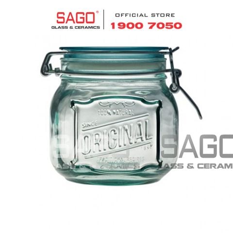  VSM V5632 - Hũ Thủy Tinh Tái Chế Vidrios San Miguel TARRO KLIK ORIGINAL 800ml | Nhập Khẩu Tây Ban Nha 