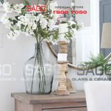  VSM V5744 - Bình Hoa Thủy Tinh Tái Chế Vidrios San Miguel GARRAFA BOTELLA Cao 30cm | Nhập Khẩu Tây Ban Nha 