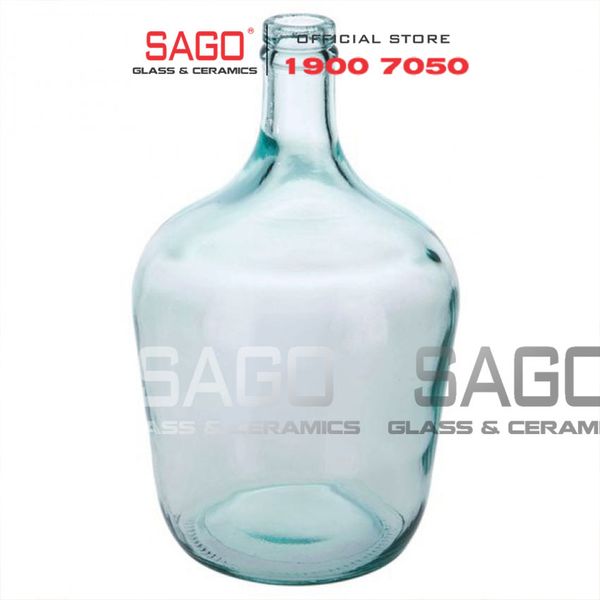  VSM V5744 - Bình Hoa Thủy Tinh Tái Chế Vidrios San Miguel GARRAFA BOTELLA Cao 30cm | Nhập Khẩu Tây Ban Nha 