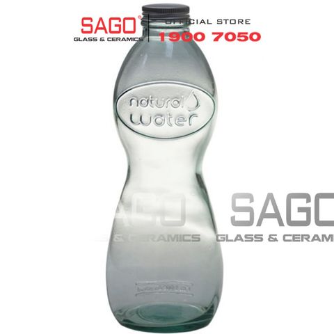  VSM V5972 - Chai Thủy Tinh Tái Chế Vidrios San Miguel BOTELLA WATER 1000ml | Nhập Khẩu Tây Ban Nha 