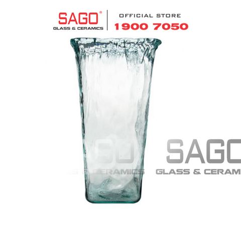  VSM V6301 - Bình Hoa Thủy Tinh Tái Chế Vidrios San Miguel FLORERO PANDORA AUTHENTIC Cao 30cm | Nhập Khẩu Tây Ban Nha 