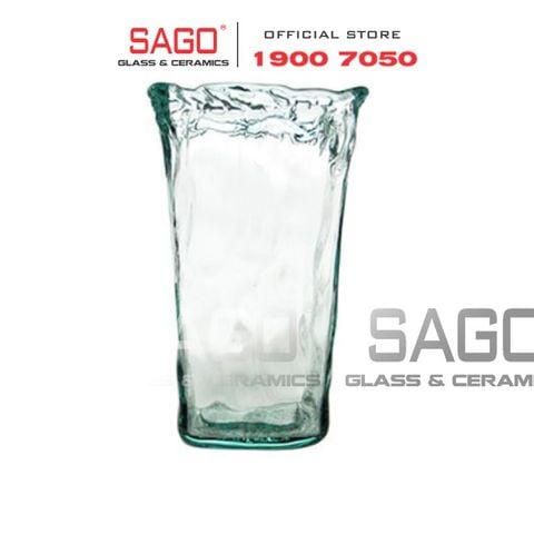  VSM V6302 - Bình Hoa Thủy Tinh Tái Chế Vidrios San Miguel FLORERO PANDORA AUTHENTIC Cao 22cm | Nhập Khẩu Tây Ban Nha 