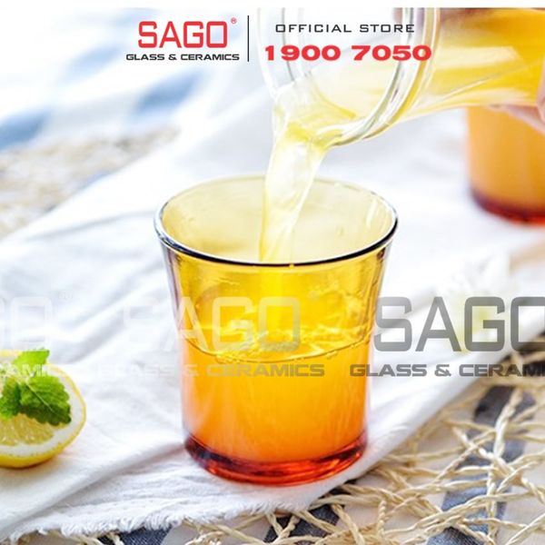  DURALEX D1011D - Ly Thủy Tinh Cường Lực Duralex Lys Amber Rock Glass 210ml | Nhập Khẩu Pháp 