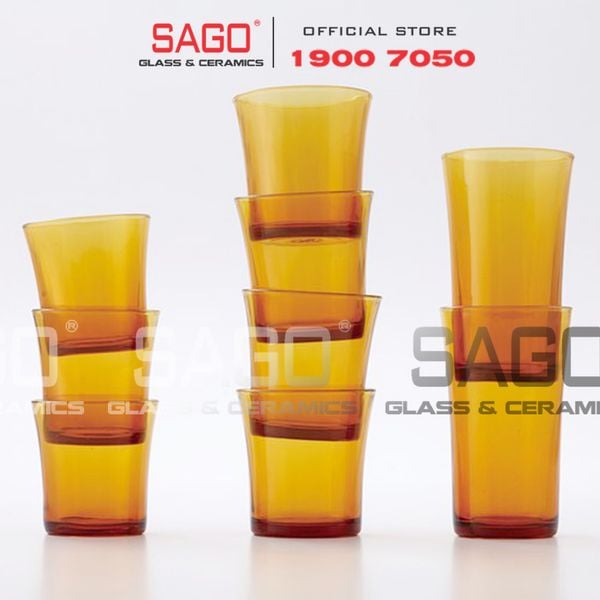  DURALEX D1011D - Ly Thủy Tinh Cường Lực Duralex Lys Amber Rock Glass 210ml | Nhập Khẩu Pháp 