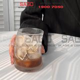  INS 21134 - Ly Thủy Tinh INS Strip Bravura Rock Glass 330ml | Thủy Tinh Cao Cấp 