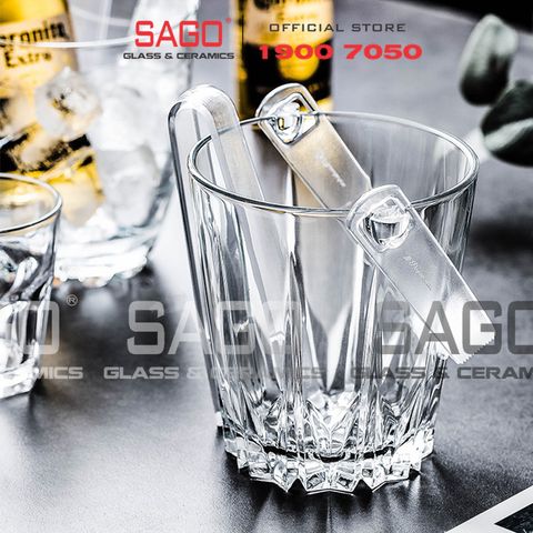  Pasabahce 53588 - Xô Đá Thủy Tinh Pasabahce Kim Cương 830ml  | Nhập Khẩu Thổ Nhĩ Kỳ 