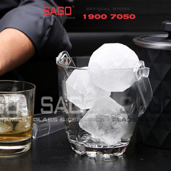 Pasabahce 53628 - Xô Đá Thủy Tinh Pasabahce 830ml | Nhập Khẩu Thổ Nhĩ Kỳ 