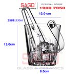  Pasabahce 53588 - Xô Đá Thủy Tinh Pasabahce Kim Cương 830ml  | Nhập Khẩu Thổ Nhĩ Kỳ 