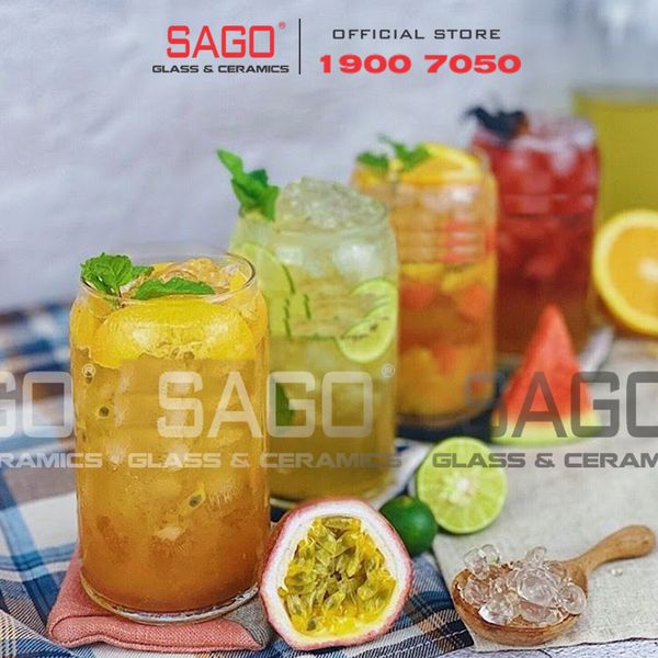  LIBBEY 345 - Ly Thủy Tinh Libbey Glass Can 370ml | Thủy Tinh Cao Cấp 