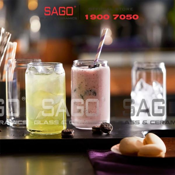  LIBBEY 345 - Ly Thủy Tinh Libbey Glass Can 370ml | Thủy Tinh Cao Cấp 