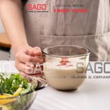  Deli ZB322S - Ly Thủy Tinh Deli Cup Mug Amber Glass 440ml | Thủy Tinh Cao Cấp 