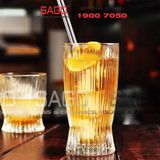  Deli DSKB162-2A - Ly Thủy Tinh Deli Stripes Tumber Glass 360ml | Thủy Tinh Cao Cấp 