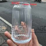  Deli JS5177B - Ly Thủy Tinh Sọc Deli Strip Can Glass 460ml | Thủy Tinh Cao Cấp 