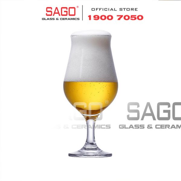  Pasabahce 440297 - Ly Thủy Tinh Pasabahce wavy Stemmed Beer Glass 405ml | Nhập Khẩu Thổ Nhĩ Kỳ 