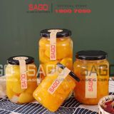  Hũ Thủy Tinh Tròn Trụ Nắp Thiết | Tùy Chọn Dung Tích 