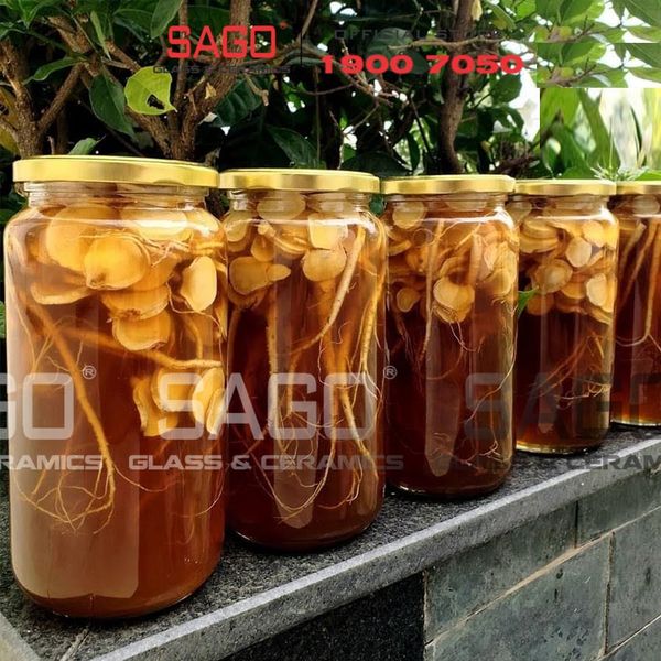  Hũ Thủy Tinh Tròn Trụ Nắp Thiết | Tùy Chọn Dung Tích 